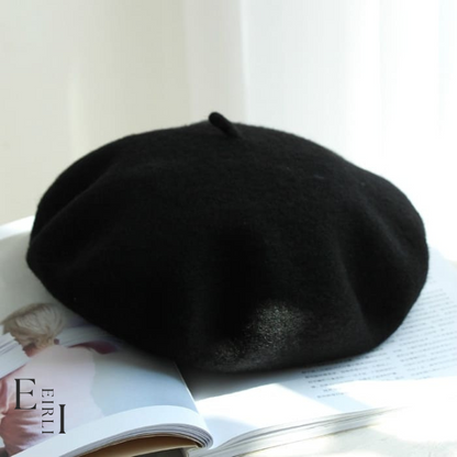 <img src="black-wool-beret-women.jpg" alt="A beautiful black wool beret for women Website Official www.eirlistore.com">