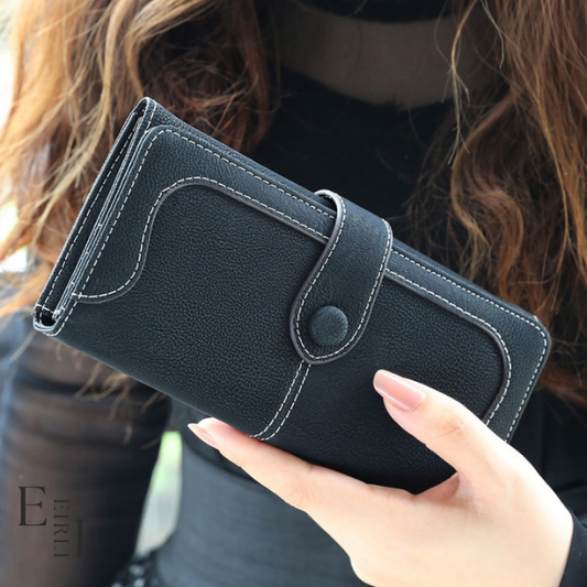 <img src="black-wallet-women.jpg  alt="  Beautiful ladies long wallet, black, official website www.eirlistore.com">