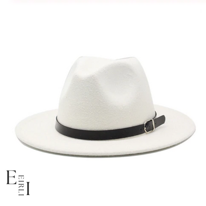 <img src="white-wool-Felt-Fedora-Hat.jpg" alt=" A beautiful A white wool felt hat for men and women official website www.eirlistore.com">