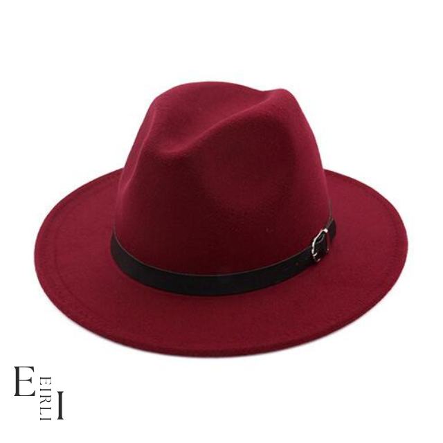 <img src="wine-red-wool-Felt-Fedora-Hat.jpg" alt=" A beautiful wine red wool felt hat for men and women official website www.eirlistore.com">