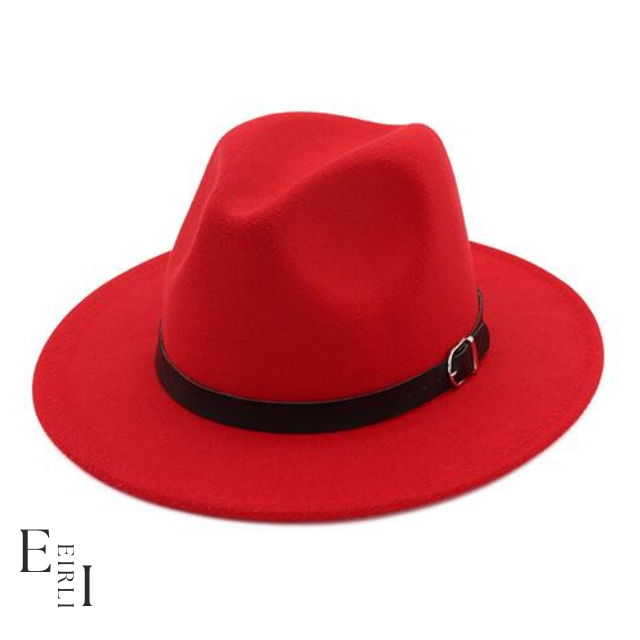 <img src="red-wool-Felt-Fedora-Hat.jpg" alt=" A beautiful red wool felt hat for men and women official website www.eirlistore.com">