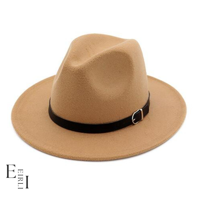 <img src="camel-wool-Felt-Fedora-Hat.jpg" alt=" A beautiful camel wool felt hat for men and women official website www.eirlistore.com">